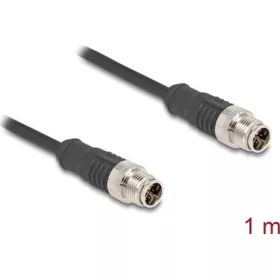 Delock Kábel M12 X kódolt 8 tűs apa - apa PVC 1 m