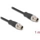 Delock Kábel M12 X kódolt 8 tűs apa - apa PVC 1 m
