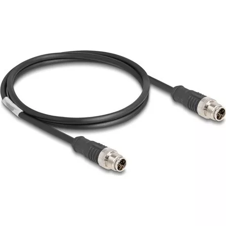 Delock Kábel M12 X kódolt 8 tűs apa - apa PVC 1 m