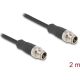 Delock Kábel M12 X kódolt 8 tűs apa - apa PVC 2 m