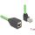 Delock RJ45 hálózat bővítő kábel Cat.6A apa felfelé néző csatlakozódugóval - anya SF/UTP alkalmas kábelvezető láncokhoz