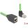 Delock RJ45 hálózat bővítő kábel Cat.6A apa felfelé néző csatlakozódugóval - anya SF/UTP alkalmas kábelvezető láncokhoz