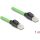 Delock RJ45 hálózati kábel Cat.6A apa   apa SF/UTP alkalmas kábelvezető láncokhoz PUR (TPU) 1 m zöld