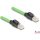Delock RJ45 hálózati kábel Cat.6A apa   apa SF/UTP alkalmas kábelvezető láncokhoz PUR (TPU) 5 m zöld