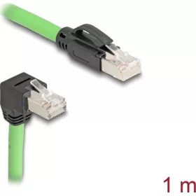   Delock RJ45 hálózati kábel Cat.6A apa - apa lefelé néző csatlakozódugóval SF/UTP alkalmas kábelvezető láncokhoz PUR (TPU