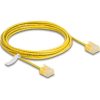 Delock RJ45 hálózati kábel Cat.6 UTP ultravékony 3 m sárga rövid csatlakoztatókkal