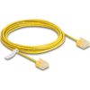 Delock RJ45 hálózati kábel Cat.6 UTP ultravékony 3 m sárga rövid csatlakoztatókkal