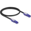 Delock RJ45 hálózati kábel Cat.6 UTP 180 -os hajlítással apák fekete színű 0,5 m