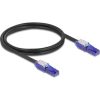 Delock RJ45 hálózati kábel Cat.6 UTP 180 -os hajlítással apák fekete színű 1 m