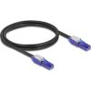 Delock RJ45 hálózati kábel Cat.6 UTP 180 -os hajlítással apák fekete színű 1 m