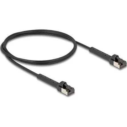 Delock RJ45 vékony hálózati kábel Cat.8.1 U/FTP hajlítható akár 40 Gbps fekete 1 m