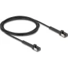 Delock RJ45 vékony hálózati kábel Cat.8.1 U/FTP hajlítható akár 40 Gbps fekete 2 m