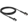 Delock RJ45 vékony hálózati kábel Cat.8.1 U/FTP hajlítható akár 40 Gbps fekete 3 m