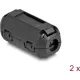 Delock Ferrit mag / ferrit gyűrű kábel körbevételére 3,5 mm 2 db., fekete színű