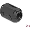 Delock Ferrit mag / ferrit gyűrű kábel körbevételére 13 mm 2 db., fekete színű