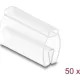 Delock Kábel jelölő 6 mm - 10 mm átmérőjű kábelhez 50 db. Áttetsző
