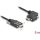 Delock USB-C -> USB-C M/M adatkábel 5m fekete rögzítő csavarokkal, egyenes/90°