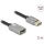 Delock DisplayPort bővítőkábel 8K 60 Hz 2 m szürke fém retesz nélküli
