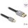 Delock Mini DisplayPort - DisplayPort-kábel 8K 60 Hz 2 m szürke fém retesz nélküli