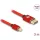 Delock Mini DisplayPort - DisplayPort-kábel 8K 60 Hz 3 m piros fém retesz nélküli