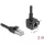 Delock Hálózat bővítő kábel RJ45 apa - RJ45 anya 90 -ban hajlított, Cat.6 F/UTP, 2 m, fekete