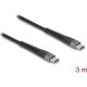 Delock USB 2.0 kábel USB Type-C  apa - apa meghosszabbított hajlítás védelemmel 60 W 3 m