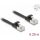 Delock RJ45 lapos patch kábelcsatlakozó a dugóhoz Cat.6A U/FTP 0,25 m fekete