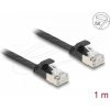 Delock RJ45 lapos patch kábelcsatlakozó a dugóhoz Cat.6A U/FTP 1 m fekete