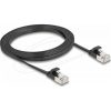 Delock RJ45 lapos patch kábelcsatlakozó a dugóhoz Cat.6A U/FTP 2 m fekete
