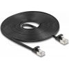 Delock RJ45 lapos patch kábelcsatlakozó Cat.6A U/FTP 7,5 m fekete
