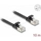 Delock RJ45 lapos patch kábelcsatlakozó a dugóhoz Cat.6A U/FTP 10 m fekete