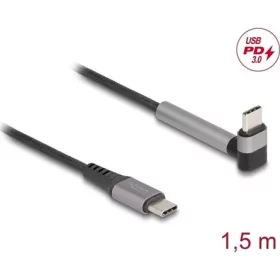   Delock USB 2.0 kábel USB Type-C  apa   apa eszközökhöz hajlított álló funkcióval PD 3.0 60 W 1,5 m