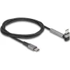 Delock USB 2.0 kábel USB Type-C  apa   apa eszközökhöz hajlított álló funkcióval PD 3.0 60 W 1,5 m