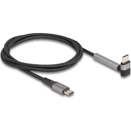 Delock USB 2.0 kábel USB Type-C  apa   apa eszközökhöz hajlított álló funkcióval PD 3.0 60 W 1,5 m
