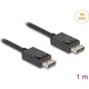 Delock DisplayPort kábel 16K 60 Hz 80 Gbps 1 m