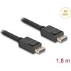Delock DisplayPort kábel 16K 60 Hz 80 Gbps 1,8 m