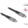 Delock USB 40 Gbps kábel USB Type-C  dugó - dugó PD 3.1 240 W E-Marker 1 m szürke fém