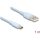 Delock USB 2.0 kábel USB A-típusú dugó - USB Type-C  dugó 1 m kék Szilikon