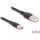 Delock USB 2.0 kábel USB A-típusú dugó - USB Type-C  dugó 0,5 m fekete Szilikon