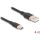 Delock USB 2.0 kábel USB A-típusú dugó - USB Type-C  dugó 4 m fekete Szilikon