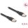 Delock USB 2.0 kábel USB Type-C  dugó - dugó PD 3.0 60 W 0,5 m fekete Szilikon