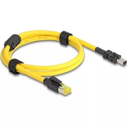 Delock kábel RJ45 dugó Cat.6-Mini I/O 8 tűs D-alakú 2-es típusú dugó 1 m sárga