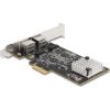 Delock PCI Express x2 kártya - 2 x RJ45 5 Gigabit LAN