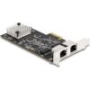 Delock PCI Express x2 kártya - 2 x RJ45 5 Gigabit LAN