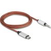 Delock AUX kábel USB Type-C  dugós sztereó csatlakozóval 3,5 mm 4 tűs 1,2 m