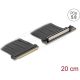Delock PCI Expressz riser kártya 5.0 x16 apa - x16 szlot kábellel 20 cm