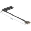 Delock adapter Mini PCIe apa PCIe 3.0 x16 slot 90 -os szögben, 20 cm-es kábellel