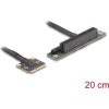 Delock adapter Mini PCIe apa PCIe 3.0 x8 slot 90 -os szögben, 20 cm-es kábellel