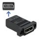 Delock Easy 45 DisplayPort 1.4 -> DisplayPort 1.4 F/F adapter fekete