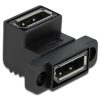 Delock ADA Delock 81310 DisplayPort F adapter 90 fokban elforgatott